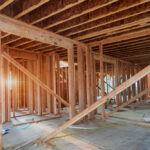 New,Construction,Of,Beam,Construction,House,Framed,The,Ground,Up